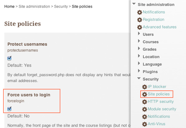 Moodle Site