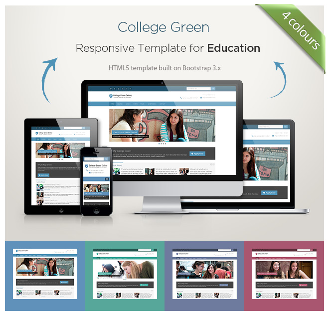 A responsive education website template