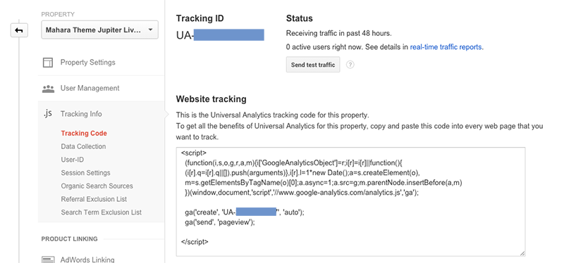 mahara-google-analytics-tracking-code