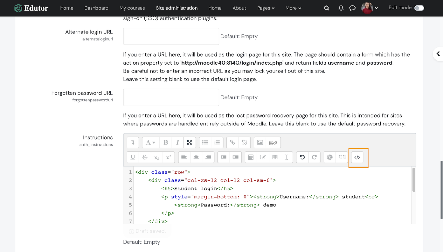 Moodle 5 & 4.x - How To Add A Custom Welcome Message To The Login Page ...