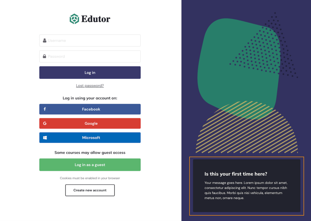 Moodle 5 & 4.x - How To Add A Custom Welcome Message To The Login Page ...