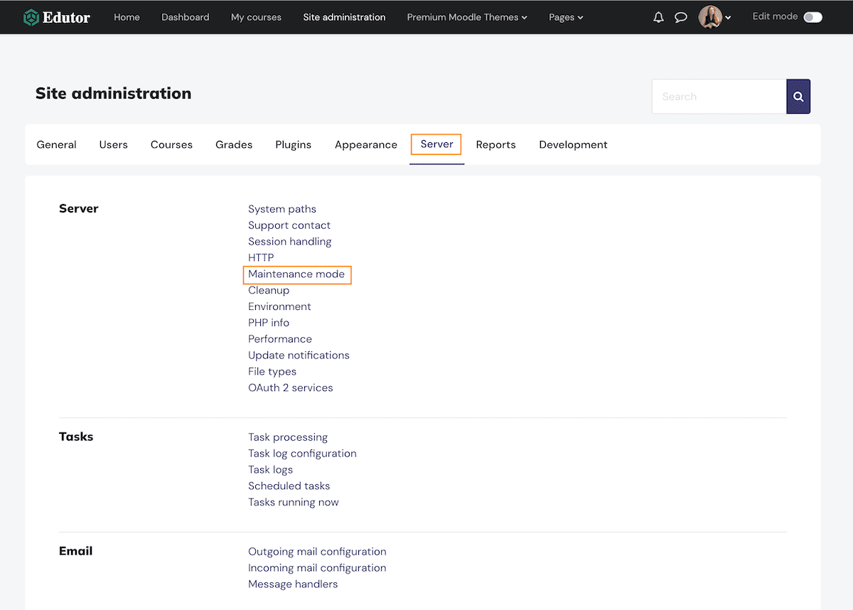 moodle-enable-maintenance-mode-edutor-theme-settings-1