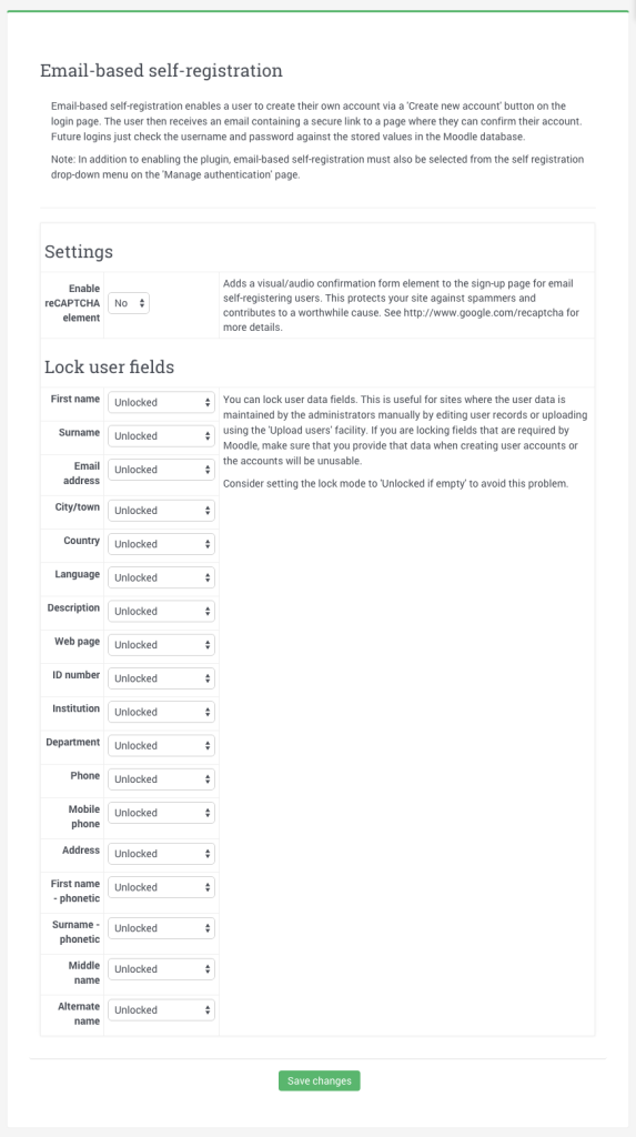 How to Enable User Signup in Moodle - eLearning Themes