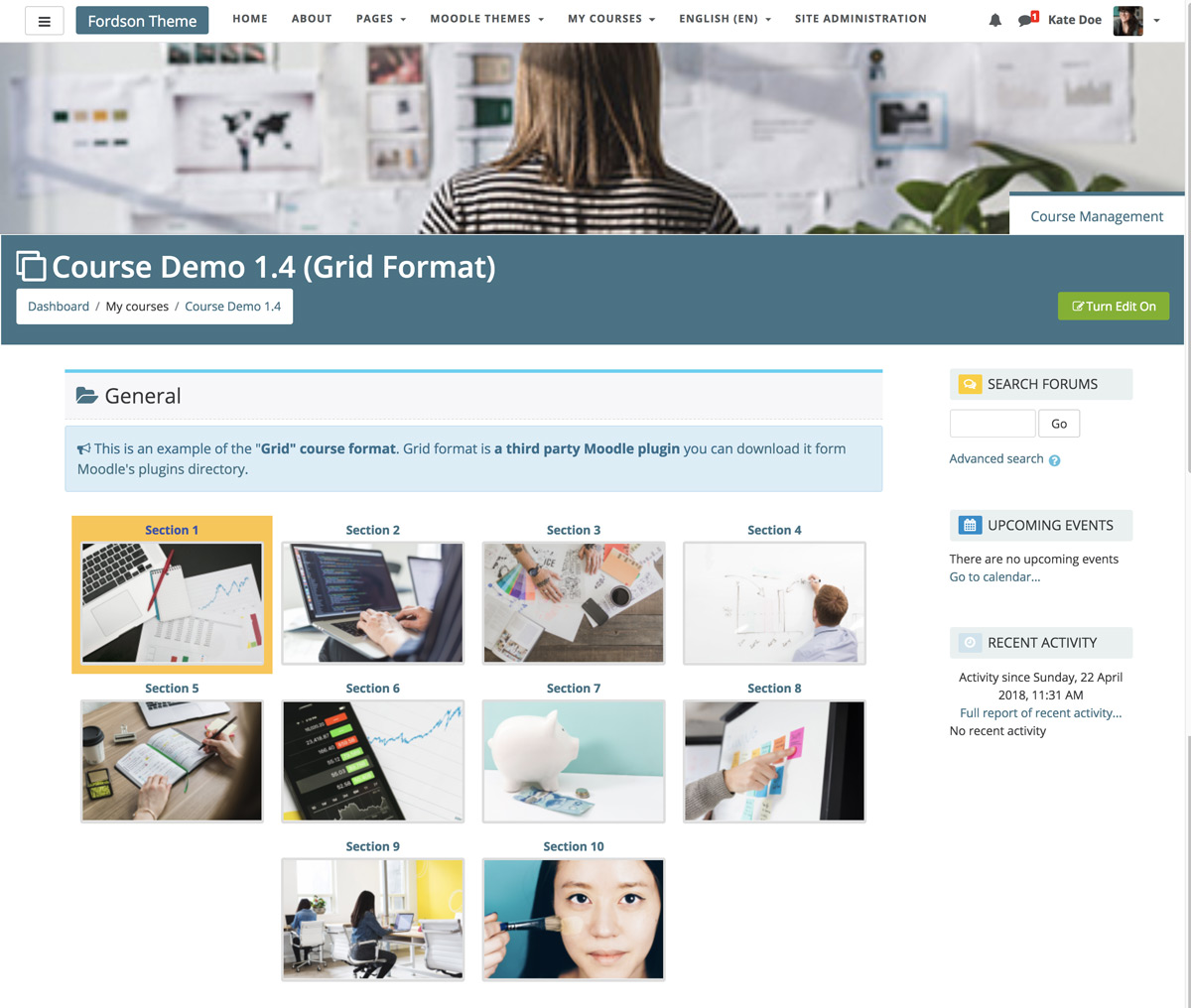 moodle-theme-fordson-theme-frontpage-for-loggedin-users