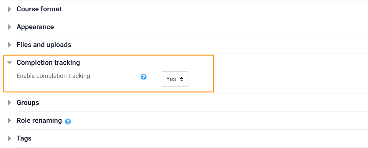 moodle-enable-course-completion-tracking-course-settings