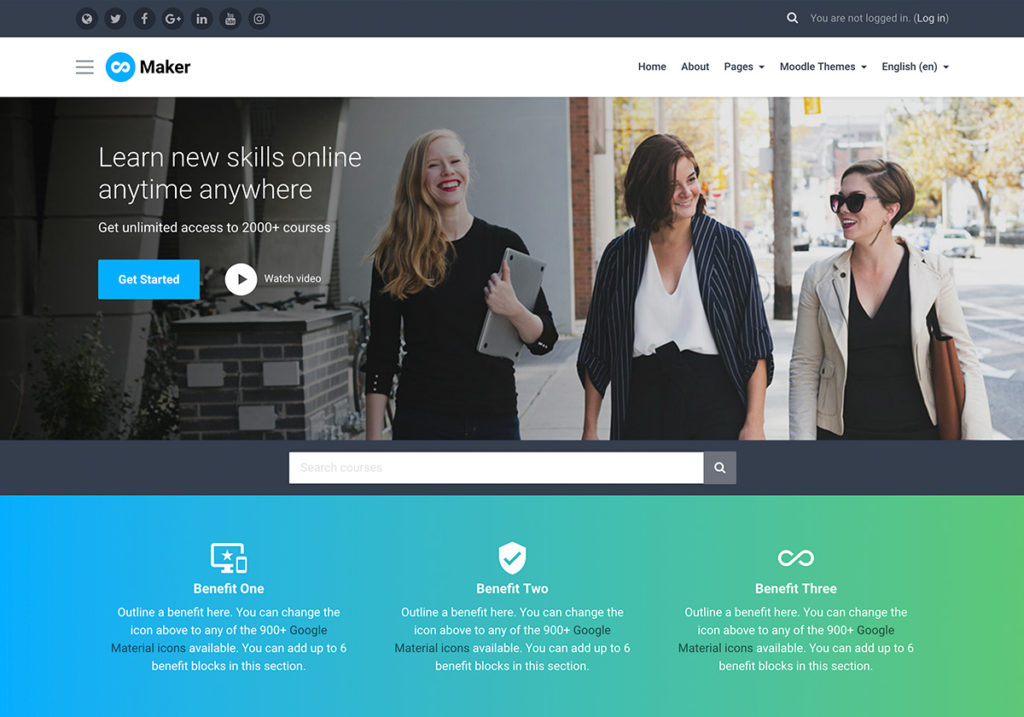 5 Premium Moodle Themes Based On Moodle s Boost Theme ELearning Themes