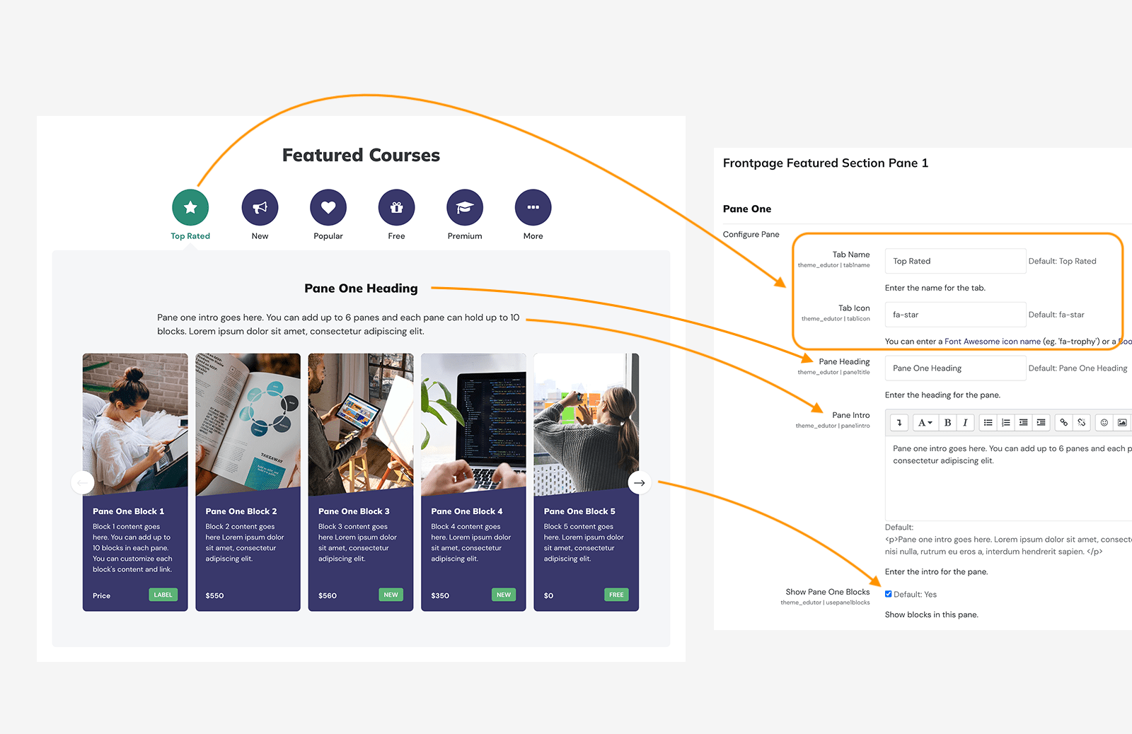 moodle-theme-edtor-featured-section-pane-settings