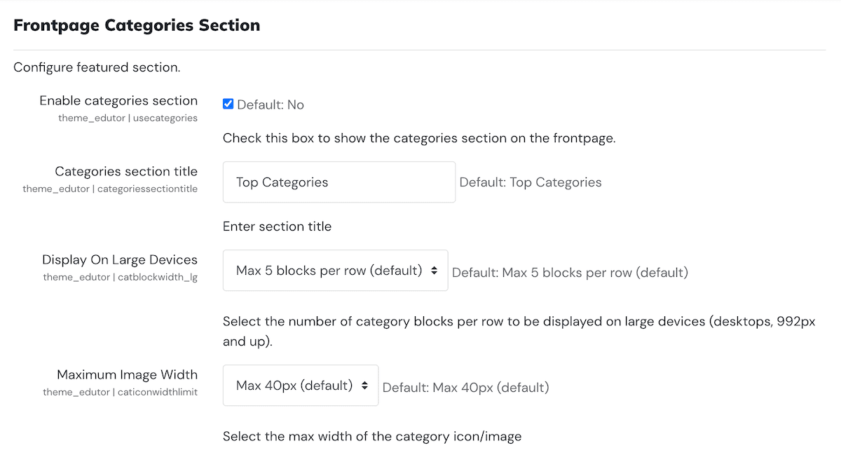 moodle-theme-edutor-configure-frontpage-categories-settings-1