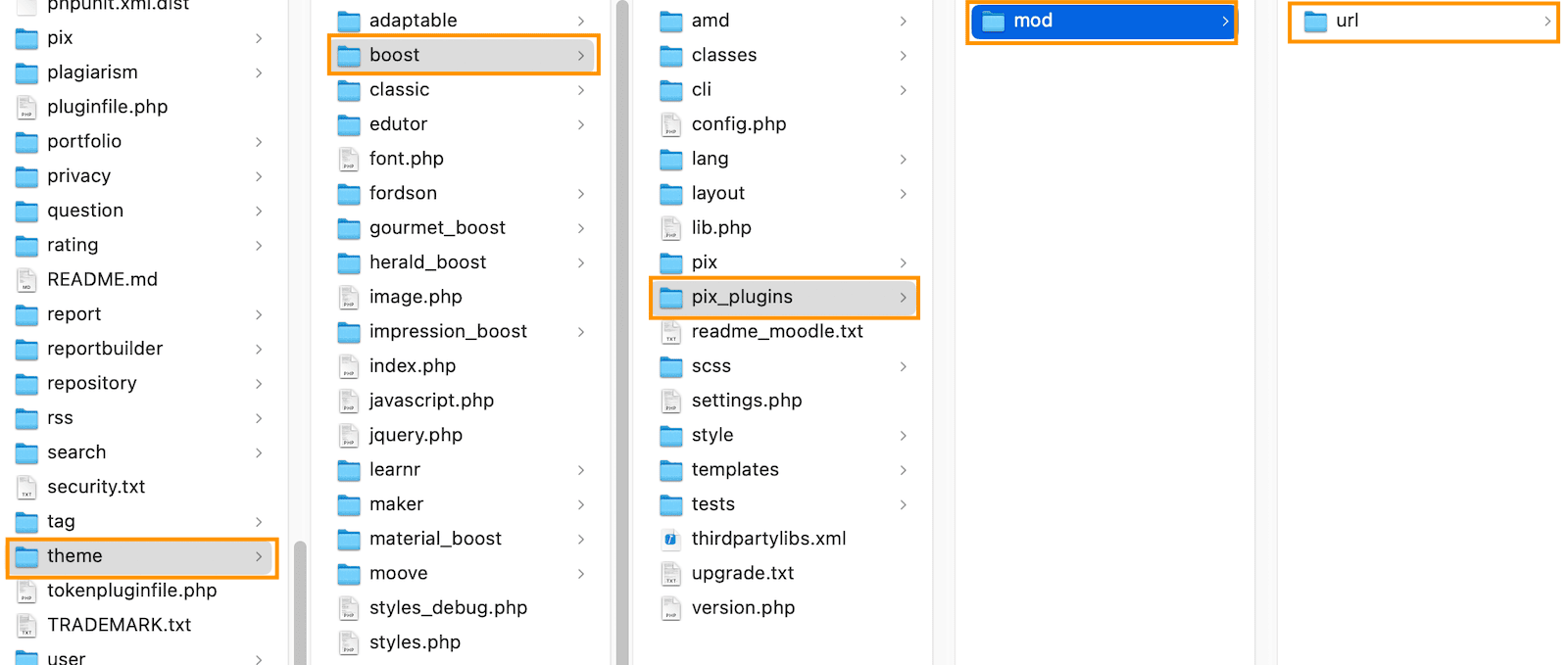 moodle-theme-boost-folder