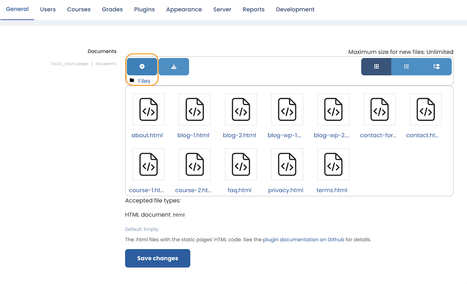 moodle-theme-lumo-upload-static-pages-documents-page