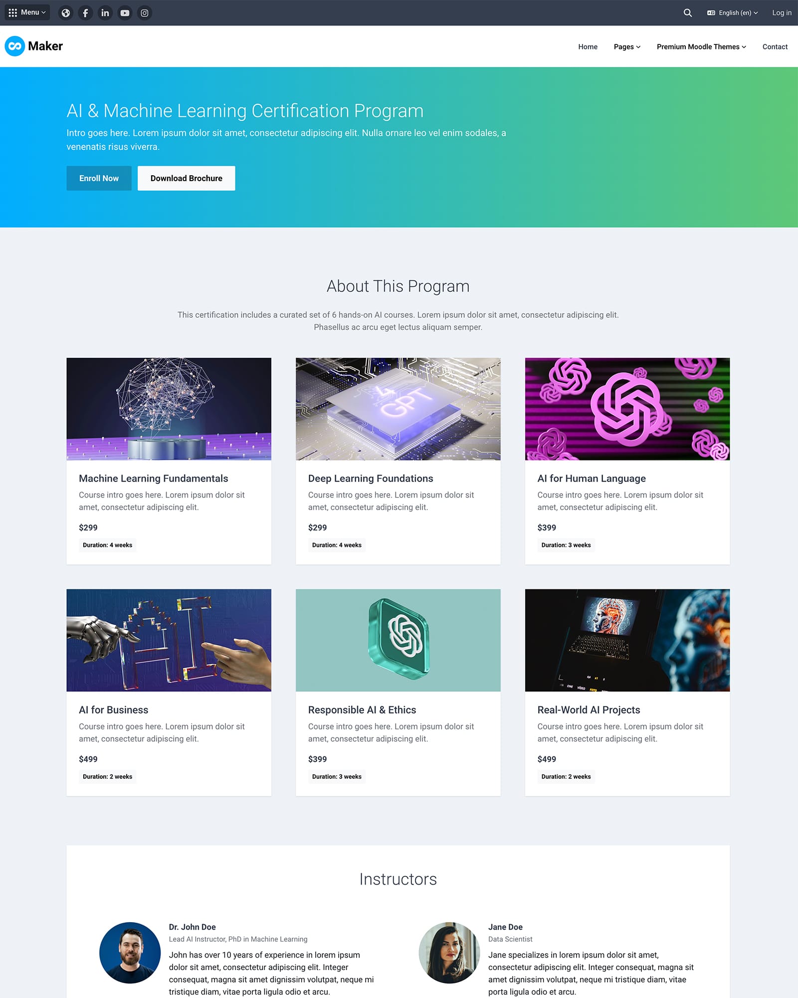 moodle-theme-maker-course-catgalog-page