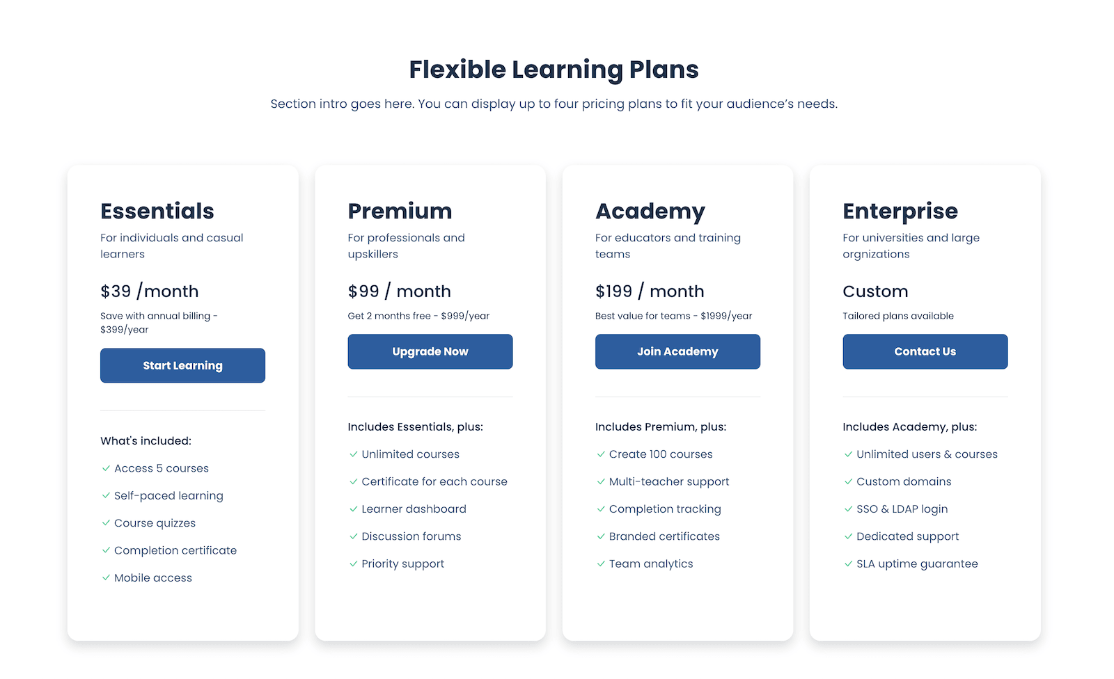 moodle-theme-lumo-pricing-section-example-1.10